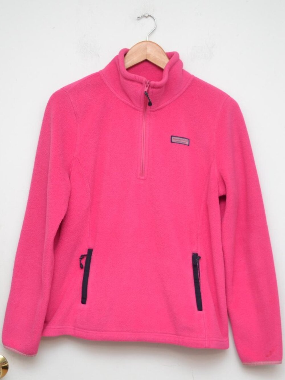 Vineyard Vines Women's Quarter Zip Fleece Sweater Large